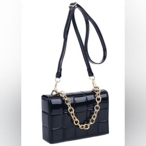 NEW - Black Hard Jelly Cross-body Bag